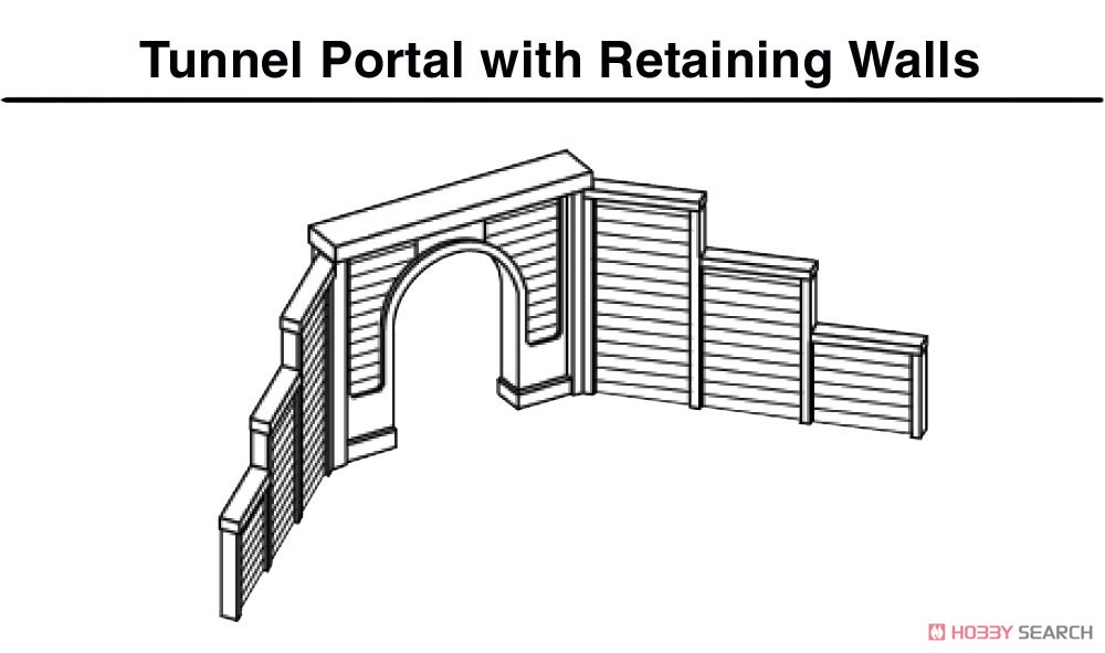 C1157 (N) 複線石積トンネルポータル (Tunnel Portals Two Cut Stone Portals Double Track) (10.1cm x 7.06cm) (2個入) その他の画像2