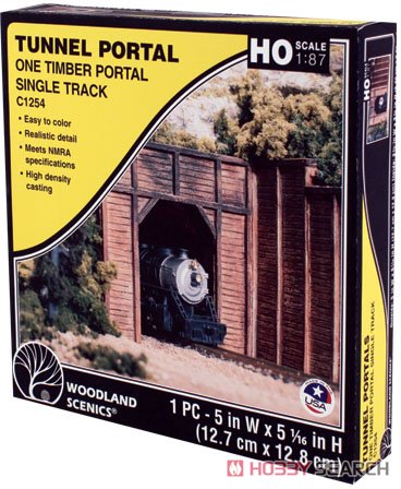 C1254 (HO) Timber Single Portal (Model Train) Package1