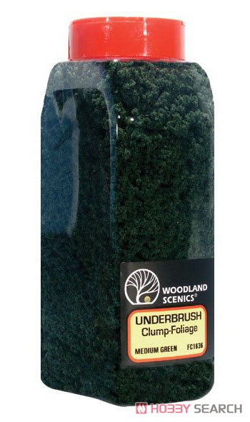 FC1636 Underbrush Medium Green Shaker (Model Train) Package1