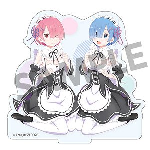 Re:Zero -Starting Life in Another World- Acrylic Figure Rem & Ram Maid Ver. (Anime Toy)