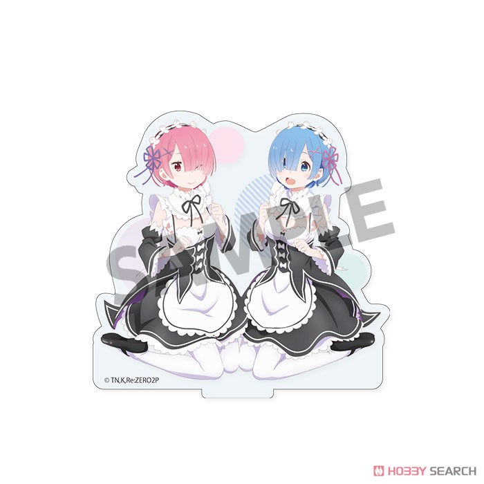 Re:Zero -Starting Life in Another World- Acrylic Figure Rem & Ram Maid Ver. (Anime Toy) Item picture1