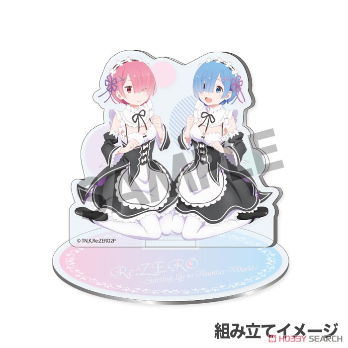 Re:Zero -Starting Life in Another World- Acrylic Figure Rem & Ram Maid Ver. (Anime Toy) Item picture2