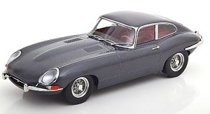 Jaguar E-Type Coupe Series 1 LHD 1961 grey-metallic/ darkred interior (ミニカー)
