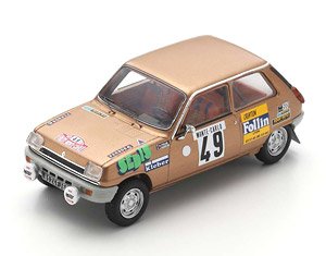 Renault 5 LS No.49 Monte Carlo Rally 1975 Alain Follin Pierre Bertrand (ミニカー)