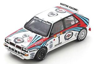 Lancia Delta HF Integrale No.1 3rd Monte Carlo Rally 1992 Juha Kankkunen Juha Piironen (ミニカー)