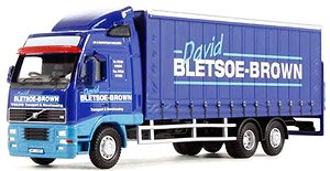 (OO) ボルボ FH カーテンサイド Lorry David Bletsoe Brown (鉄道模型)