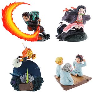 Petitrama Series Demon Slayer: Kimetsu no Yaiba Joukei no Hako Vol.01 (Set of 4) (PVC Figure)