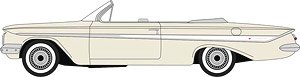 (HO) シボレー インパラ 1961 (アーモンドベージュ/ホワイト) (鉄道模型)
