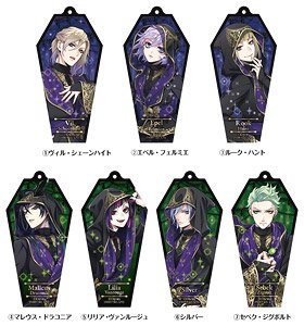 Disney: Twisted-Wonderland Coffin Acrylic Key Ring C Box (Set of 7) (Anime Toy)