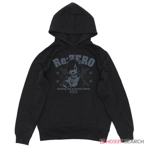 Re:Zero -Starting Life in Another World- Rem Pullover Parka Black XL (Anime Toy) Item picture1