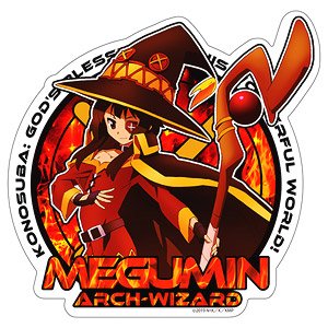 KonoSuba: God`s Blessing on this Wonderful World! Megumin Waterproof Sticker (Anime Toy)