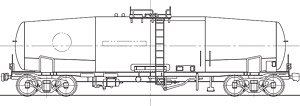 1/80(HO) Type TAKI35000 Gasolene Tanker Type B (Single Side Brake) Kit (Unassembled Kit) (Model Train)