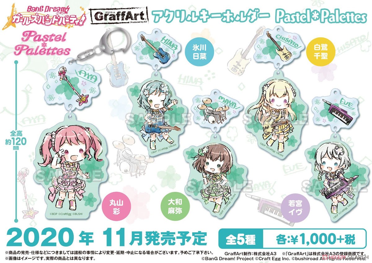 BanG Dream! Girls Band Party! Graff Art Acrylic Key Ring Eve Wakamiya (Anime Toy) Other picture2