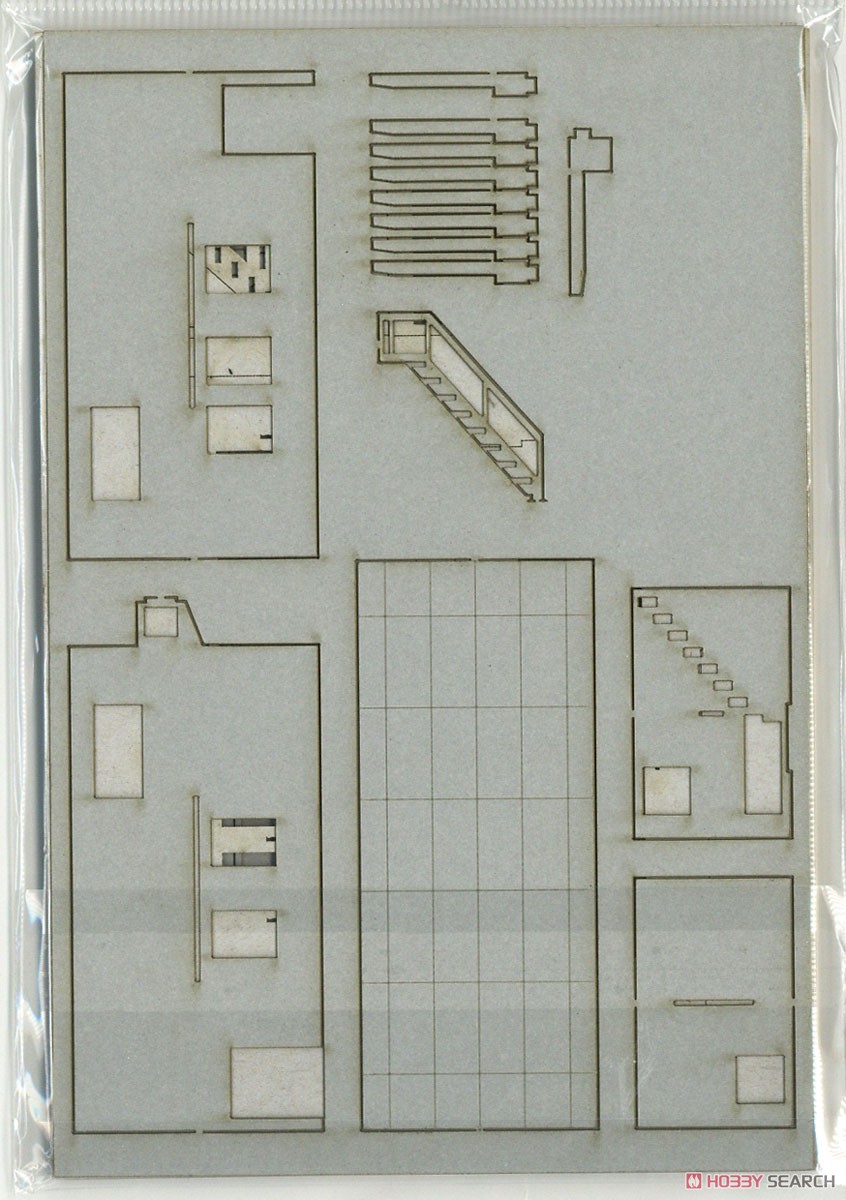 2階建詰所 (コンクリート造) (組み立てキット) (鉄道模型) 中身1