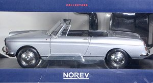 プジョー 404 カブリオレ 1967 シルバー (ミニカー)