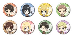 Attack on Titan Trading Can Badge (Set of 8) (Anime Toy)