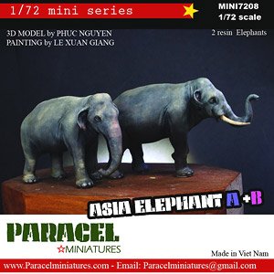 Asia Elephant A + B (Plastic model)