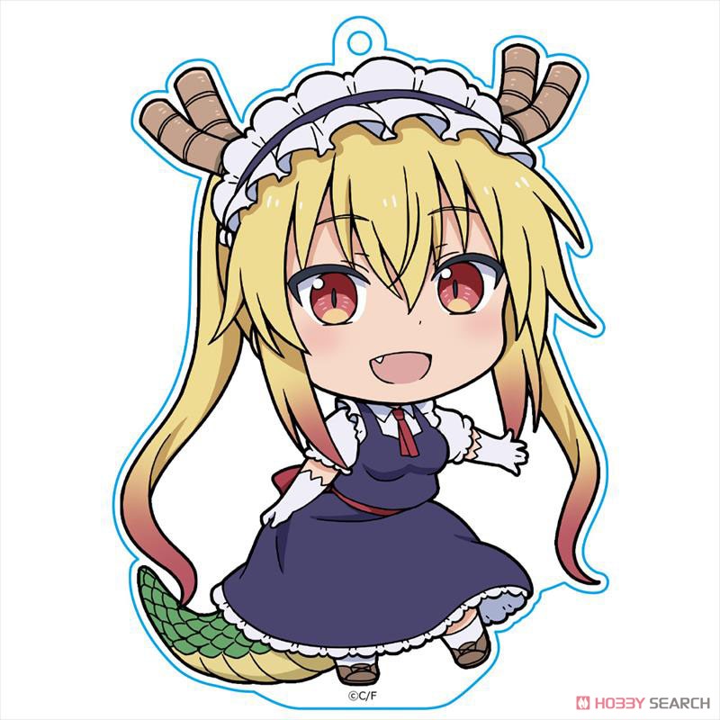 Miss Kobayashi`s Dragon Maid Puni Colle! Key Ring (w/Stand) Tohru (Anime Toy) Item picture1