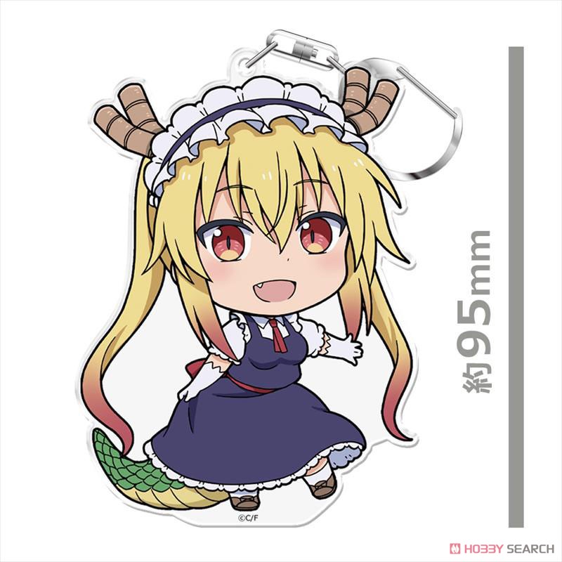 Miss Kobayashi`s Dragon Maid Puni Colle! Key Ring (w/Stand) Tohru (Anime Toy) Item picture3