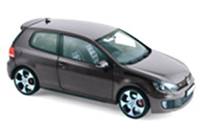 VW ゴルフ GTI 2009 メタリックグレー (ミニカー)