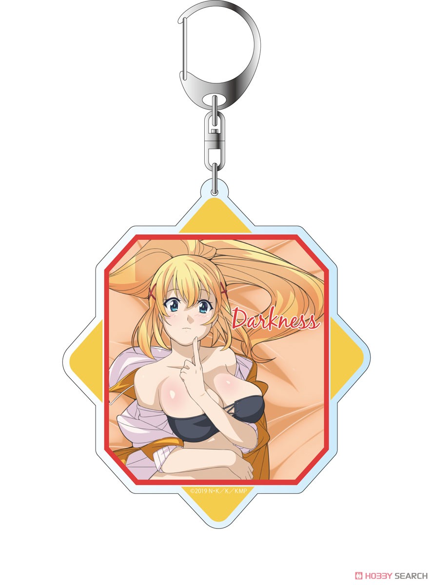 KonoSuba: God`s Blessing on this Wonderful World! Legend of Crimson [Especially Illustrated] Darkness Acrylic Key Ring (Anime Toy) Item picture1