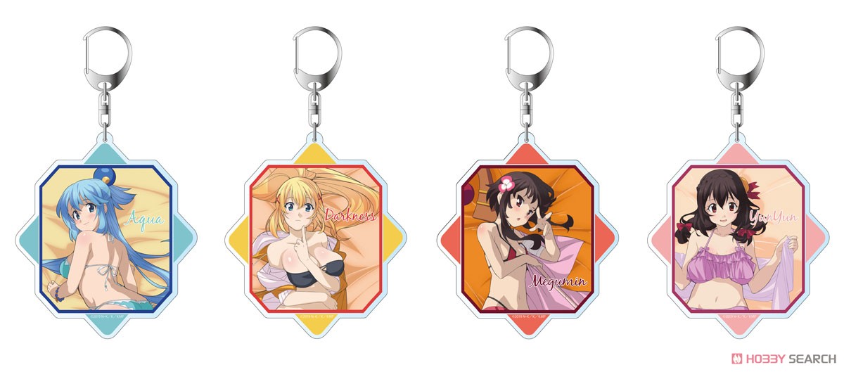KonoSuba: God`s Blessing on this Wonderful World! Legend of Crimson [Especially Illustrated] Darkness Acrylic Key Ring (Anime Toy) Other picture1