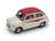 Fiat 600 Derivazione Abarth 750 1956 Gray / Red (Diecast Car) Item picture1