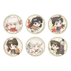 Inuyasha Chara Badge Collection Hanaawase (Set of 6) (Anime Toy)