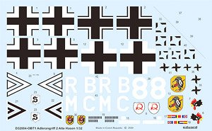 Bf109E 「アドラーアングリフ作戦：熟練者」 (エデュアルド用) (デカール)