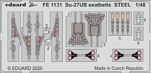 Su-27UB Seatbelts Steel (for Kitty Hawk) (Plastic model)