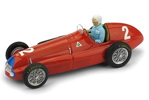 アルファ ロメオ 158 1950年英国＆ヨーロッパGP #2 Nino Farina ドライバーフィギュア付 (ミニカー)
