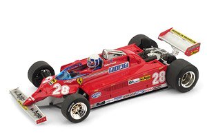 フェラーリ 126 CK 1981年モナコGP 4位 #28 Didier Pironi (ミニカー)