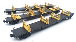 CHIKI5500 (2nd Gen) Rail Transporter Type A (Chugoku & Kinki Version) Three Car Set Paper Kit (3-Car Unassembled Kit) (Model Train)