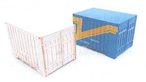 1/80(HO) C21-50000 Container Paper Kit (5 Pieces Set) (Model Train)
