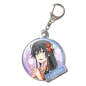 [My Teen Romantic Comedy Snafu Climax] Pukutto Metal Key Ring Design 02 (Yukino Yukinoshita/B) (Anime Toy)