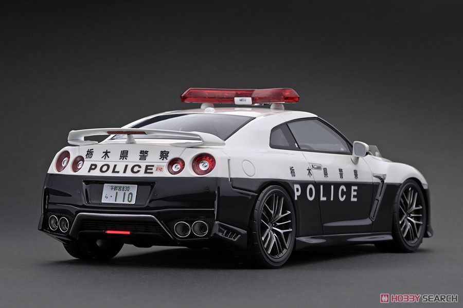 Nissan GT-R (R35) 2018 栃木県警察高速道路交通警察隊車両 ※隊員フィギュア1体 付属 (ミニカー) 商品画像4