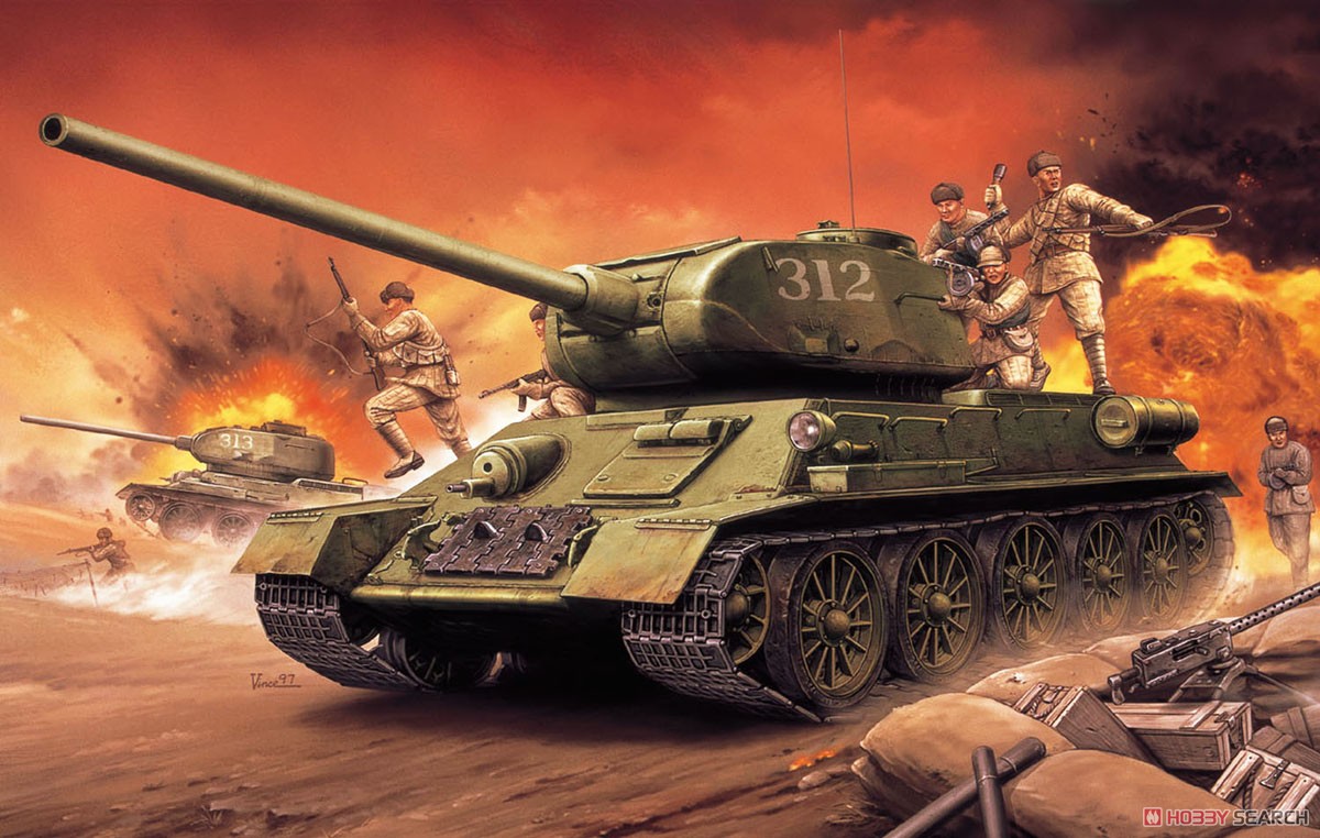 朝鮮戦争 中国人民志願軍 T-34/85 (プラモデル) その他の画像1