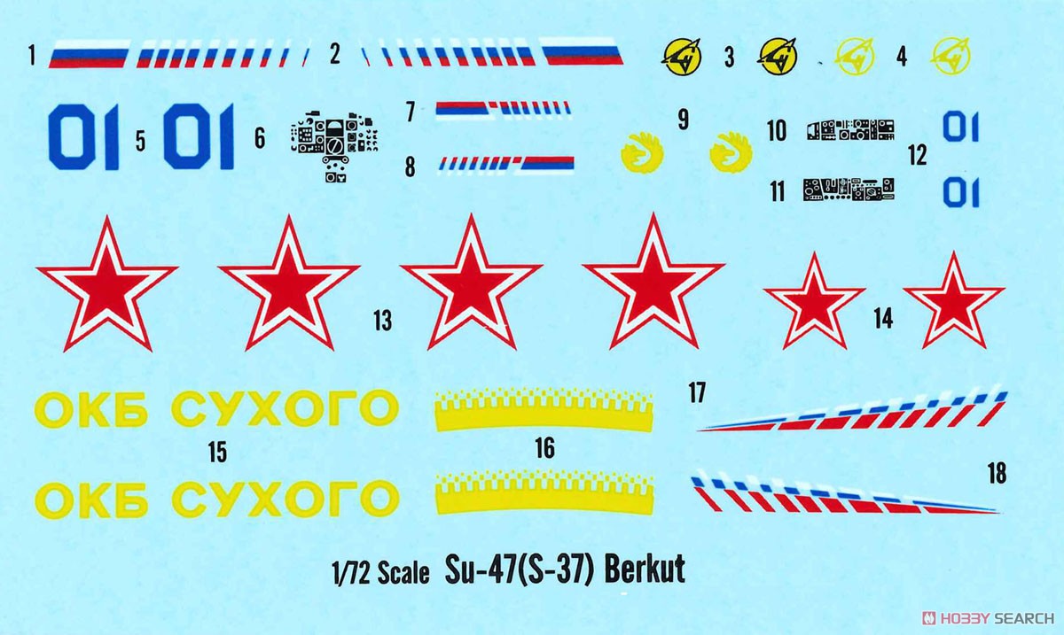 ロシア空軍 Su-47 (S-37) ベルクート (プラモデル) その他の画像3