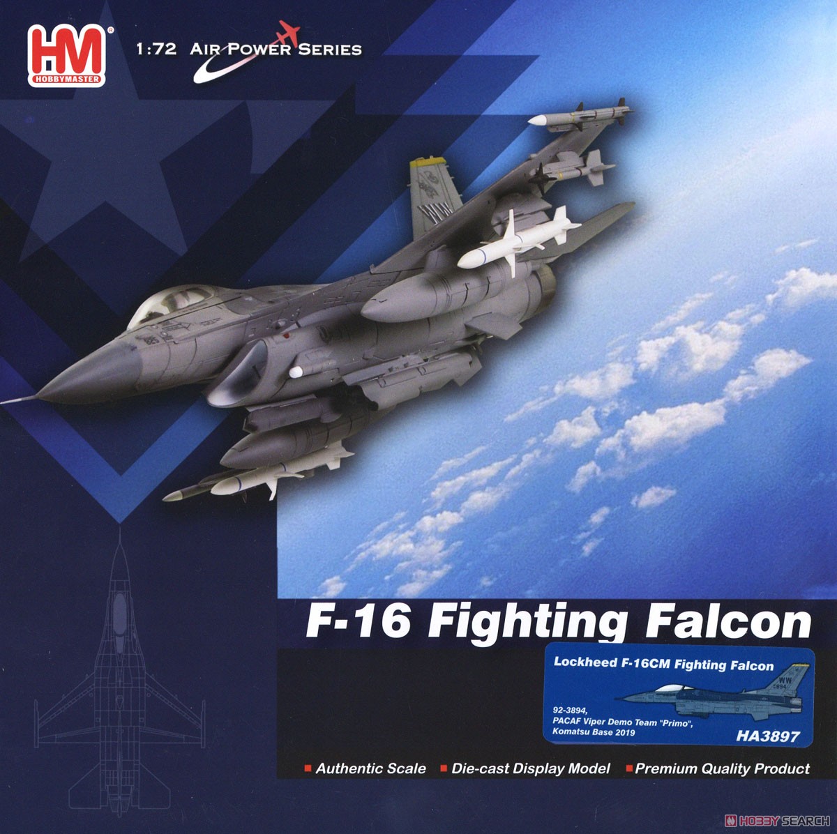 F-16CM `太平洋空軍 ヴァイパー デモチーム `コールサイン プリモ` 小松基地 2019 (完成品飛行機) 商品画像1