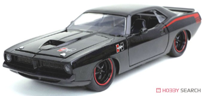 1973 プリムス バラクーダ グロスブラック (ミニカー) 商品画像1