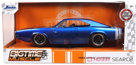 1968 ダッジ チャージャー ブルー (ミニカー) パッケージ1