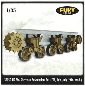 WWII US M4 Sherman Suspension Set (FTA, Feb.-July 1944 Prod.) (for Zvezda) (Plastic model)