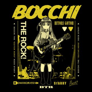 Bocchi the Rock! T-Shirt Black L (Anime Toy) - HobbySearch Anime Goods Store