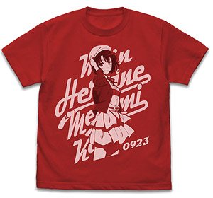 Saekano: How to Raise a Boring Girlfriend Fine Megumi Kato Vintage T-Shirt Red M (Anime Toy)
