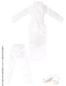 Ao dai Set (White) (Fashion Doll)