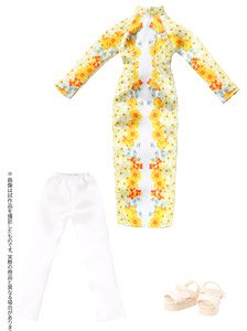 Ao dai Set (Sunflower) (Fashion Doll)