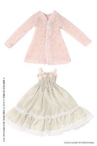 PNM 木陰でひと休みワンピースset (ピンク×アイボリー) (ドール)