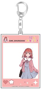 Rent-A-Girlfriend SNS Acrylic Key Ring Sumi Sakurasawa (Anime Toy)