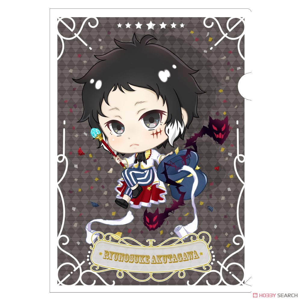 Bungo Stray Dogs Pop-up Character Circus Art A4 Clear File Ryunosuke Akutagawa (Anime Toy) Item picture1