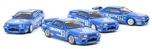 Nissan スカイライン GT-R R32 カルソニック 4台セット JTC 1990` 91` 92` 93` (ミニカー)